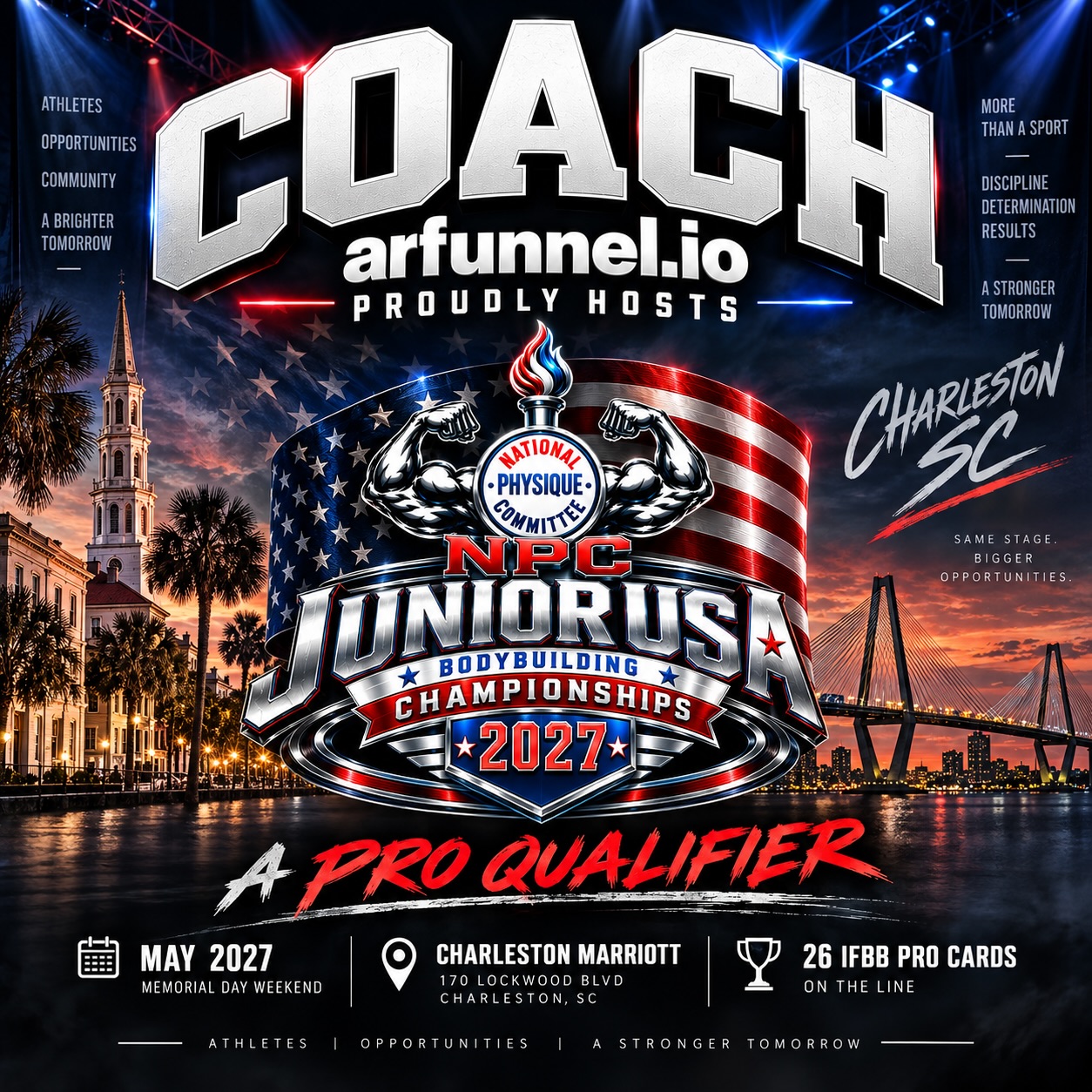 AR Funnel hosts the 2027 NPC Junior USA Pro Qualifier