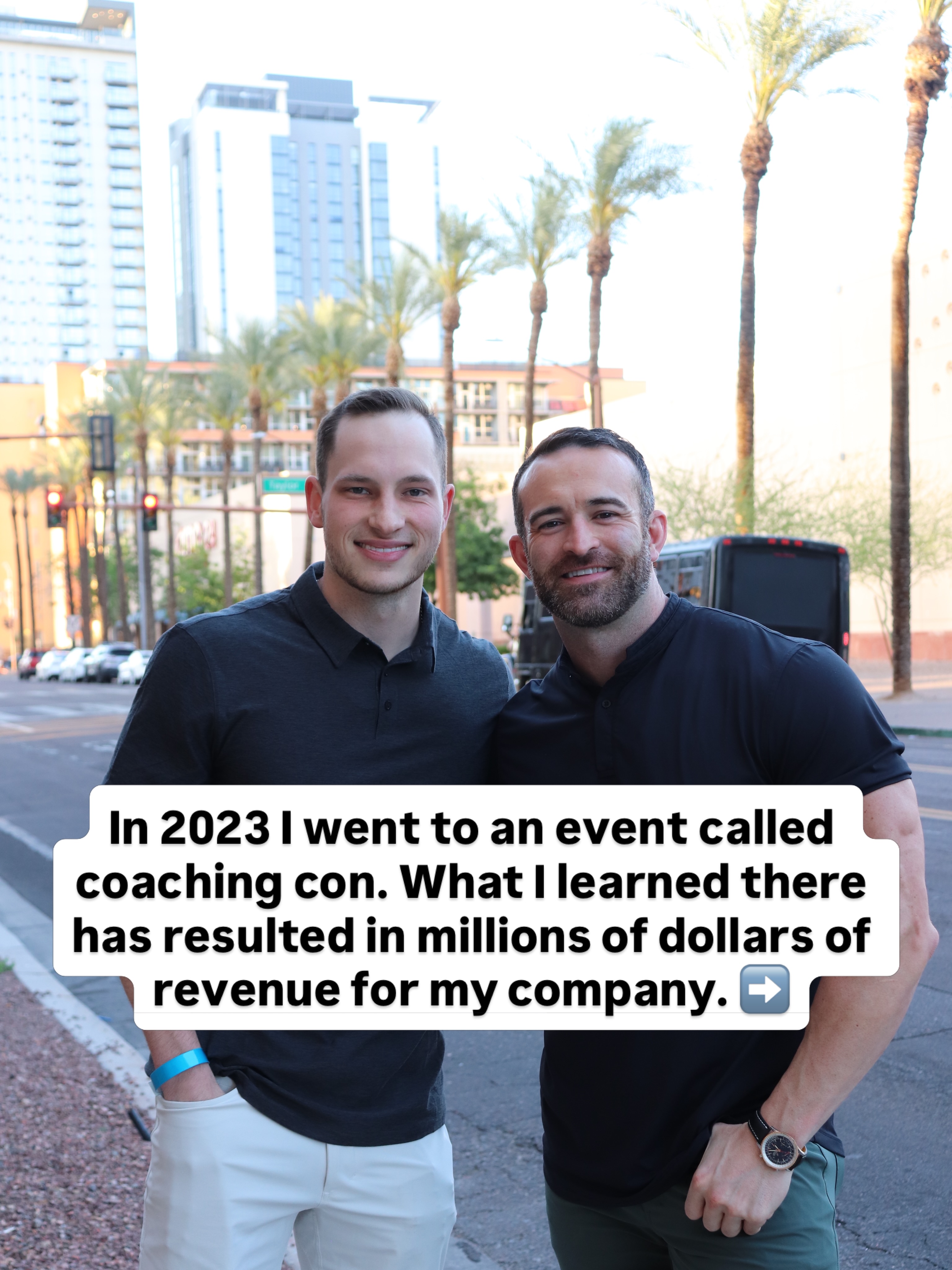 Bakker Shields and Mike Crowson at Coaching Con 2023