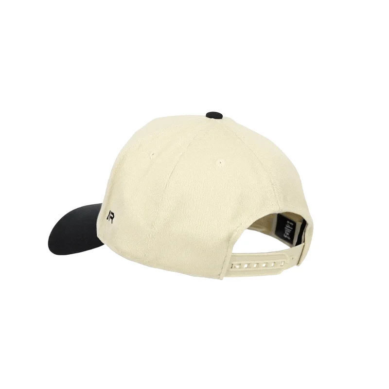 COACH Hat, Black and Cream, rear quarter