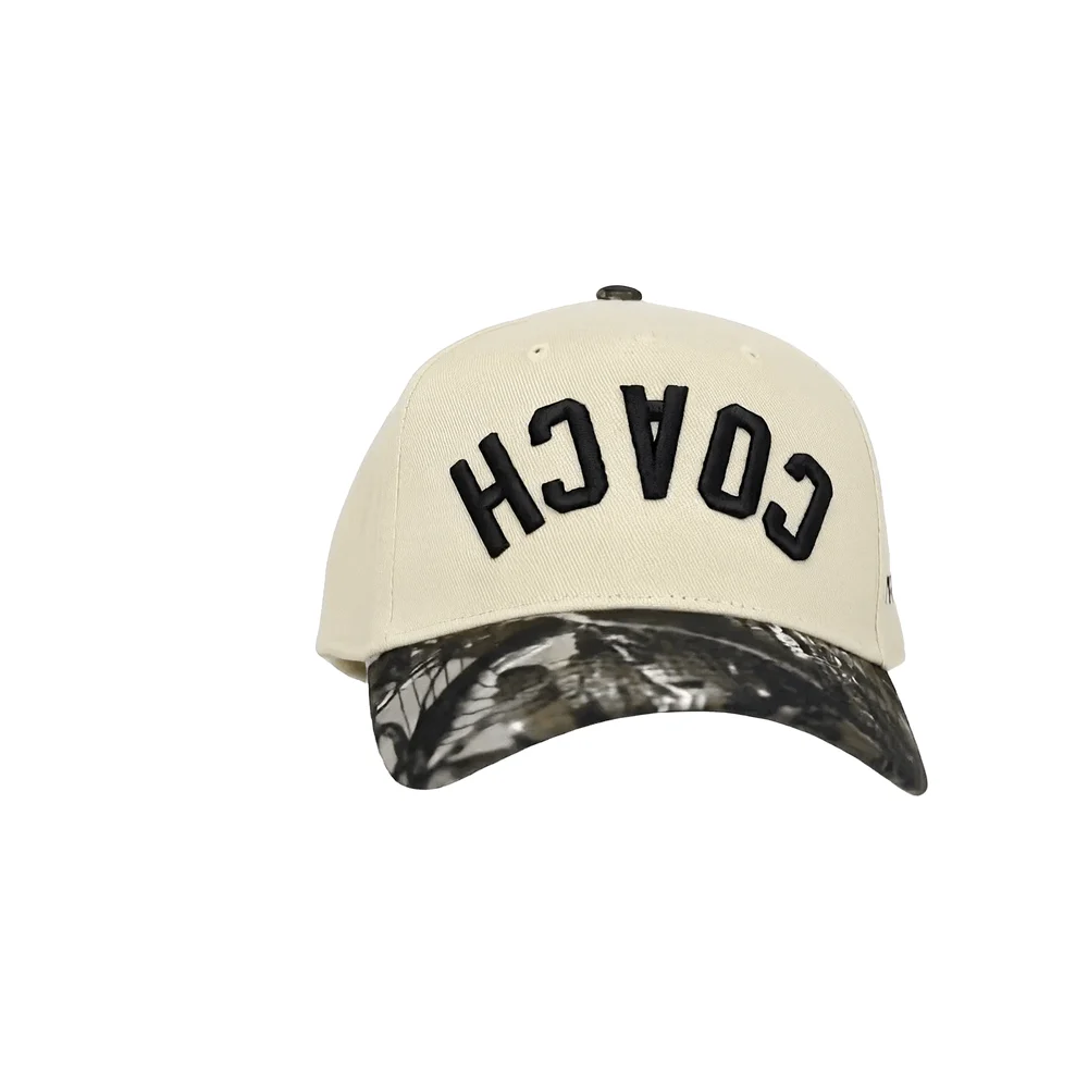 COACH Hat, Camo and Cream, front view