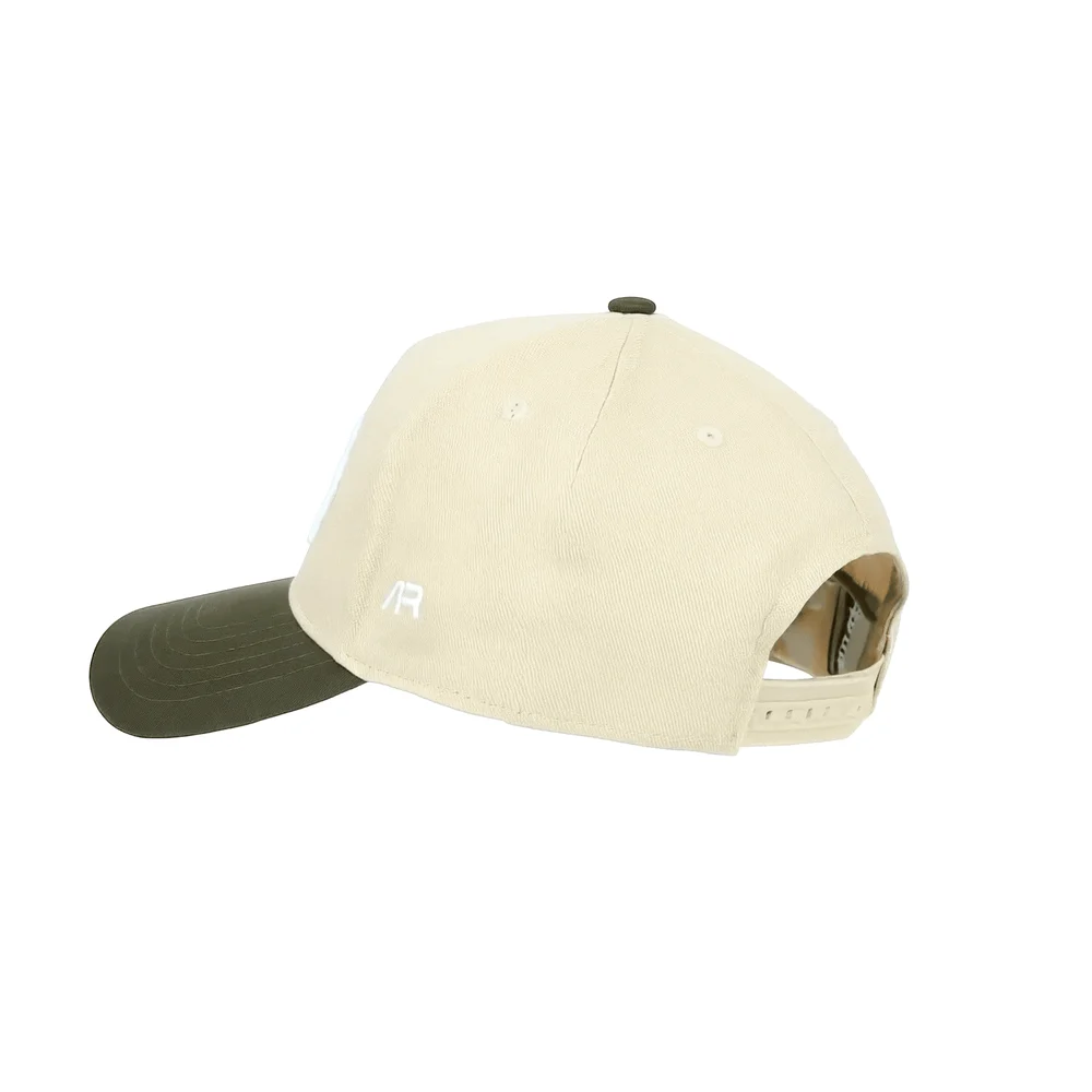 COACH Hat, Olive and Cream, rear quarter