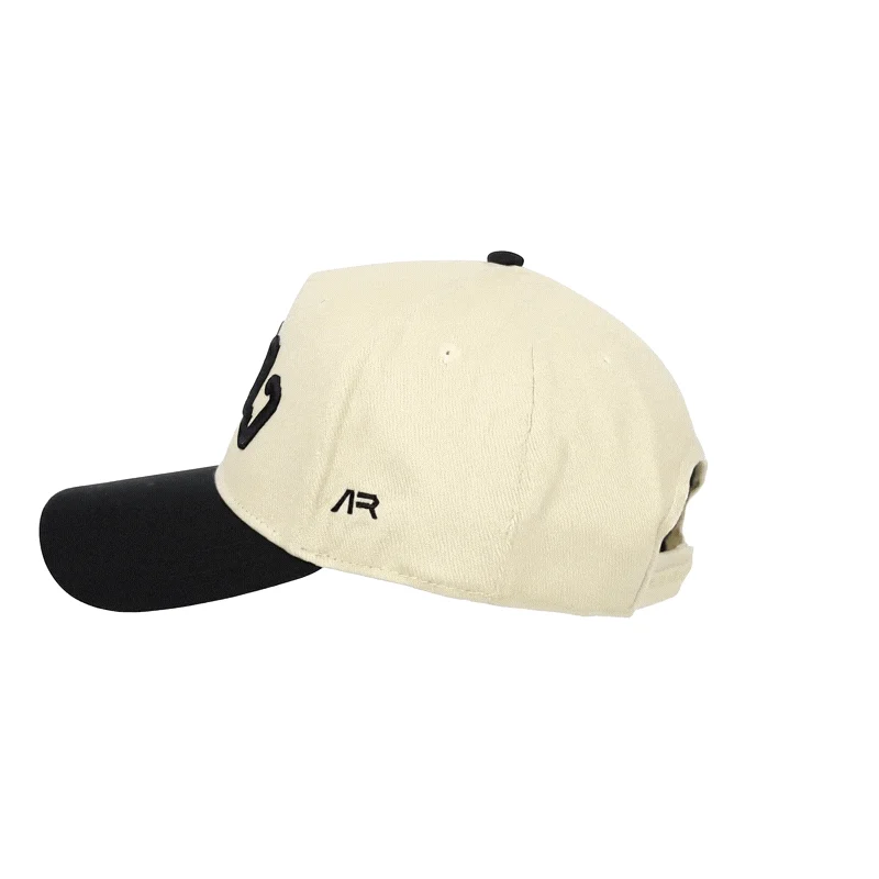 COACH Hat, Black and Cream, rear quarter
