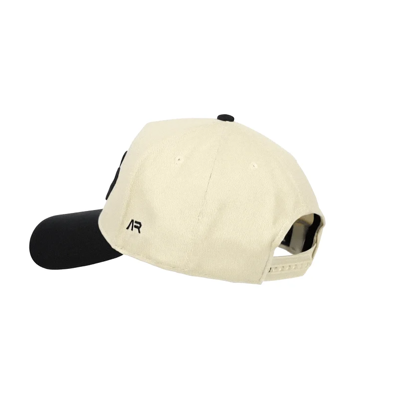 COACH Hat, Black and Cream, rear quarter