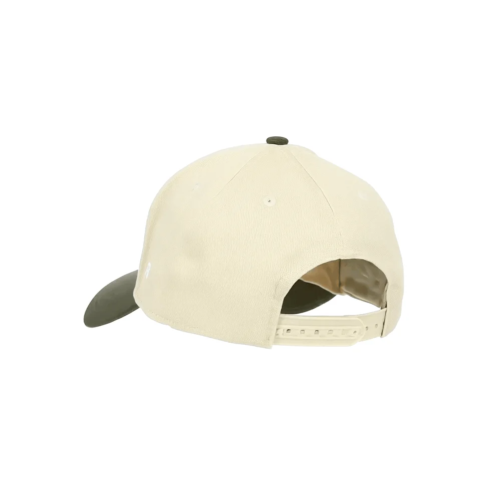 COACH Hat, Olive and Cream, rear quarter