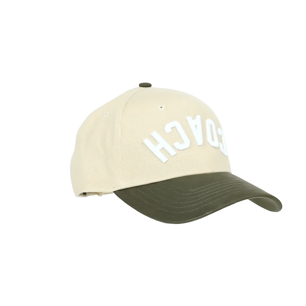 COACH Hat, Olive and Cream, side