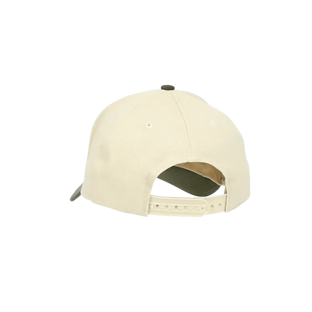 COACH Hat, Olive and Cream, rear, snapback strap