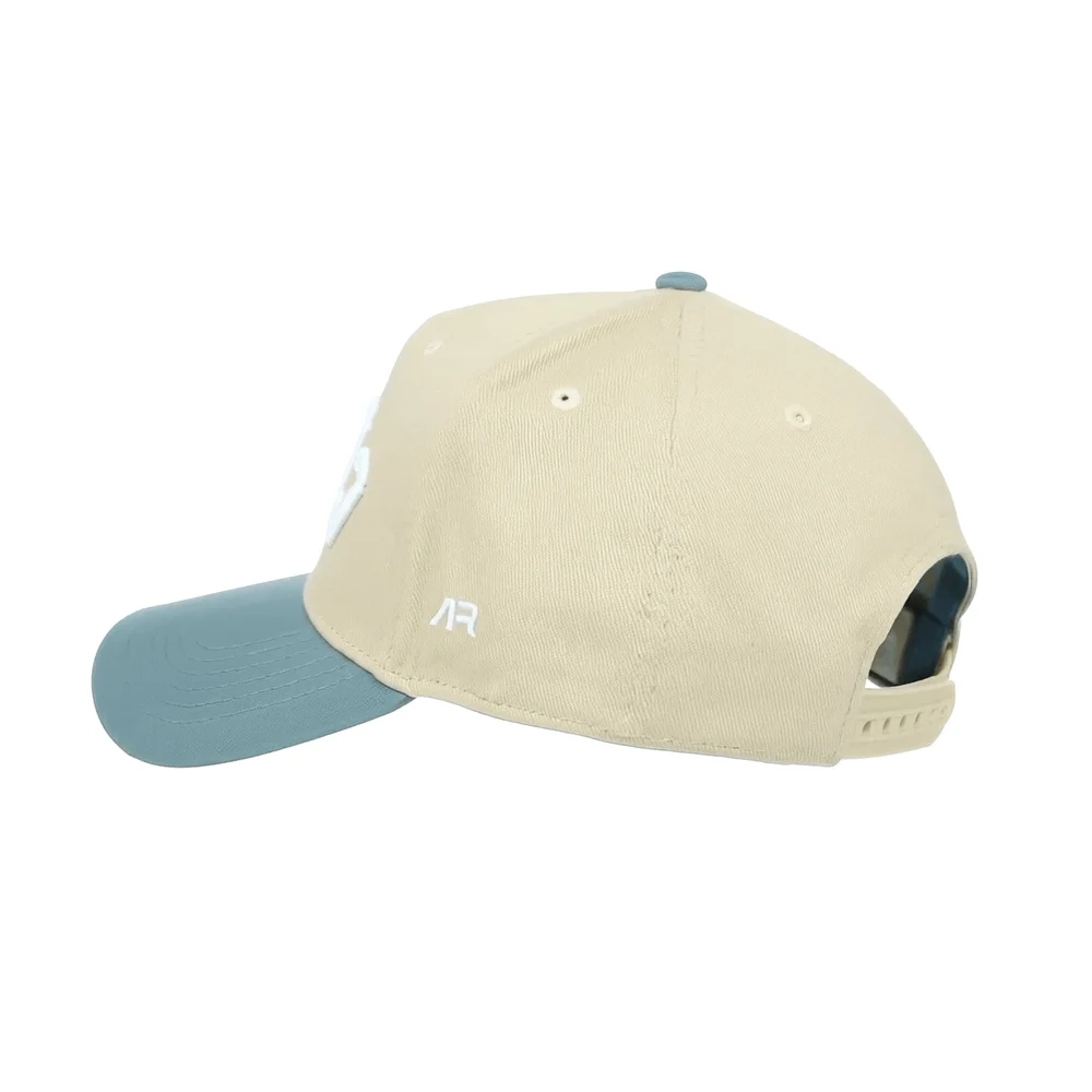 COACH Hat, Sky Blue and Cream, rear quarter