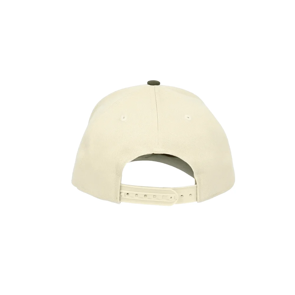 COACH Hat, Olive and Cream, rear, snapback strap