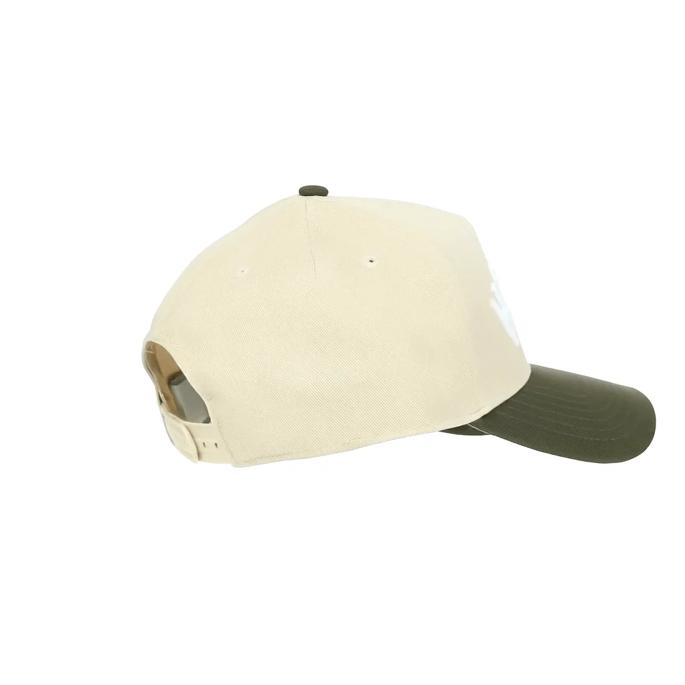 COACH Hat, Olive and Cream, rear quarter